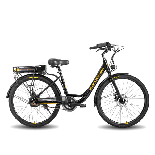 HH HILAND HILAND Electric Bike for Adults, 26” 500W Men Women Ebike with Throttle, Removable Battery, LCD Display, 20 MPH Ebikes Commuter Cruiser