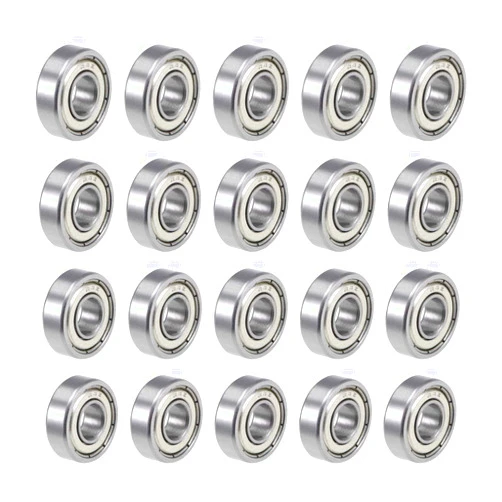 uxcell R4ZZ Deep Groove Ball Bearing 1/4-inchx5/8-inchx0.196-inch Shielded Z2 Lever Bearings 20pcs