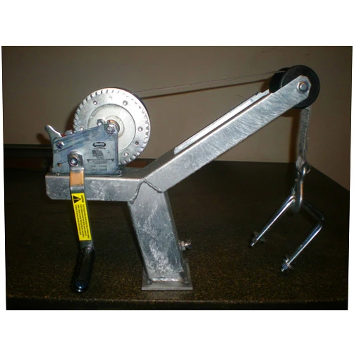 Die-matic Winch Stand W/Dutton Lainson 1400lbs Winch and Strap (5 Inch Ubolts)