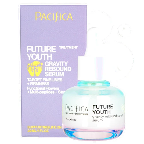 Pacifica Future Youth Gravity Rebound Face Serum – Multi-Peptide Firming Facial Serum for Fine Lines, Anti-Aging & Elasticity Vegan & Cruelty-Free Dermatologist Tested