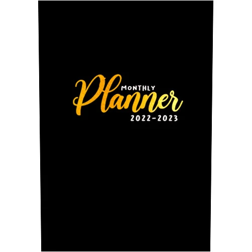 Mc Tanwalai Siricharte Monthly Planner 2022-2023: Planner cover for 2 years of 2022-2023, Navy blue cover with gold printed, monthly planner Calendar Schedule Organizer Jan ... Password log, Blank lined pages available