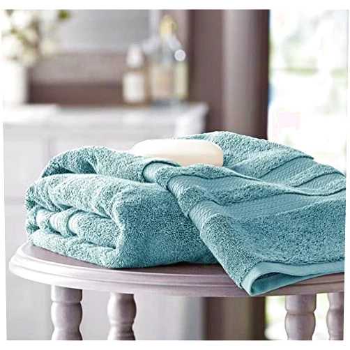 Member Marks Hotel Premier Collection 100% Cotton Luxury Bath Towel (Blue, Bath Towel) Blue Bath Towel