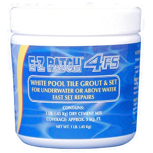 E-Z Patch E-Z Products 4 F.s. White Pool Tile Grout Repair (Fast Set) 1 Lb.