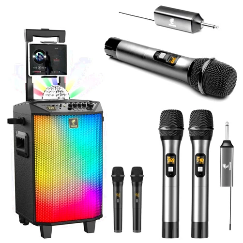 TONOR TW630 Dual Wireless Microphone, TW620 Single Wireless Mic and K20 Karaoke Machine