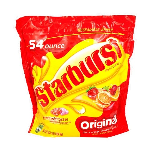 Fun Express - Starburst Original 54 Oz Bag - Edibles - Soft & Chewy Candy - Taffy & Marshmallow - 1 Piece