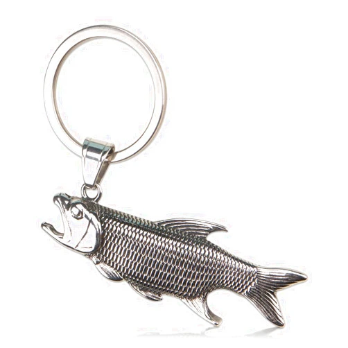 ZORZA 1Pcs Vintage Keychain Bottle Opener Stainless Steel Fish Shaped Beer Bottle Opener Keychain Cute Multi-Function Key Chain for Restaurants Bars and Personal Use Fish Shaped Keychain