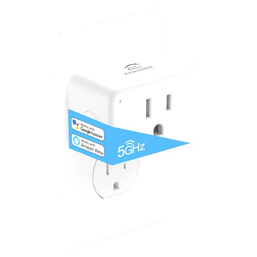 EIGHTREE Mini Smart Plug 𝟓𝐆𝐇𝐳 𝐖𝐢-𝐅𝐢 𝐂𝐨𝐦𝐩𝐚𝐭𝐢𝐛𝐥𝐞 𝟏𝟓𝐀, Smart Plugs That Work with Alexa & Google Home & SmartThings, Energy Monitor, Remote Control, Timer & Schedule, Wi-Fi Plugs