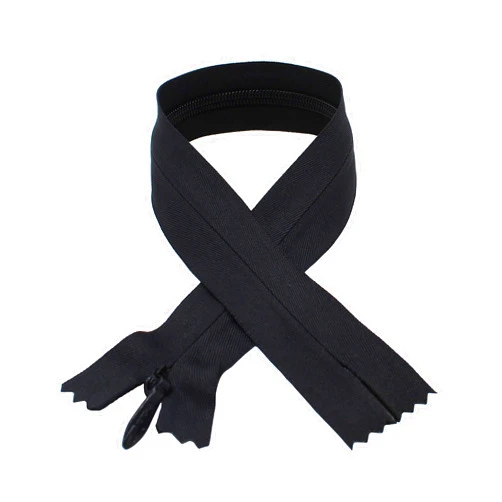 Zipperstop Unique Zipper YKK #5 Heavy Conceal - Invisible (Bridal Wear), Select Length and Color (Length 18 inches, Black)