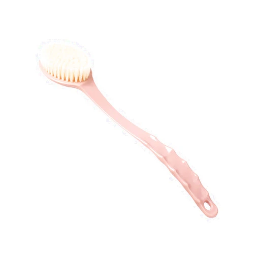 KOqwez33 Back Exfoliating Towel Glove Sponge Ball Scrubber Long Handle Bath Shower Brush Body Back Exfoliating Scrubber for Home Bathroom - Pink