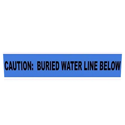 NMC National Marker ND3 BW Non-Detectable Underground Tape, Caution Buried Water Line Below, 3