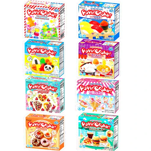 Bulkidoki Kracie Popin Cookin DIY Candy Making Kit with ENGLISH INSTRUCTIONS, Assorted Variety Set, Perfect For Kids (Pack of 8)