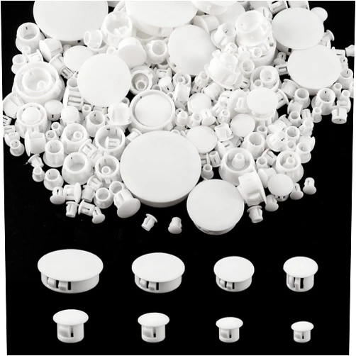 SAVITA 8 Sizes White Plastic Hole Plugs, 3/16