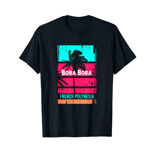 Bora Bora Colorful RTees Bora Bora Souvenir - French Polynesia Reminder T-Shirt