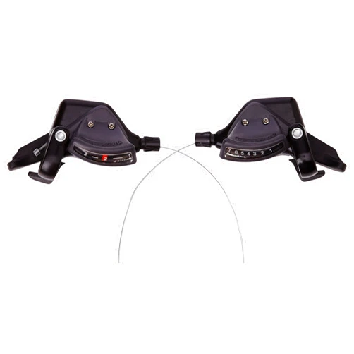 microSHIFT | TS71 Thumb Tap Shifter Set | 7-Speed | Triple | Optical Gear Indicator | Shimano Compatible