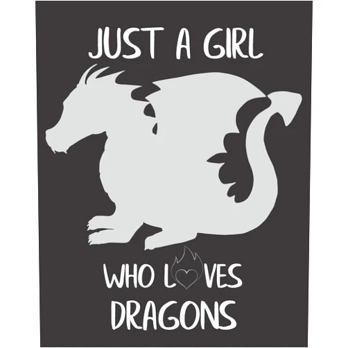 Mandy Caraway Just a Girl Who Loves Dragons: Fun Dragon Sketchbook for Drawing, Doodling and Using Your Imagination!