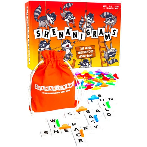 Shenanigrams! – The Mega-Mischievous Word Game! A Super Fun & Fast Family Party Game for Kids, Teens & Adults - Great for Travel, Couples & Family Board Games Night