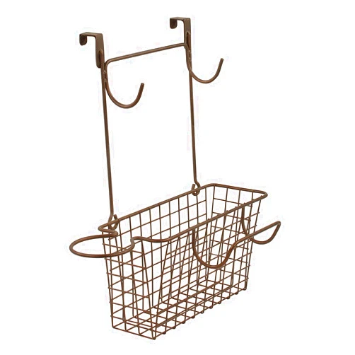Spectrum Diversified Basket Grid Wide Hair Styling Station, Over The Cabinet Door, Bronze