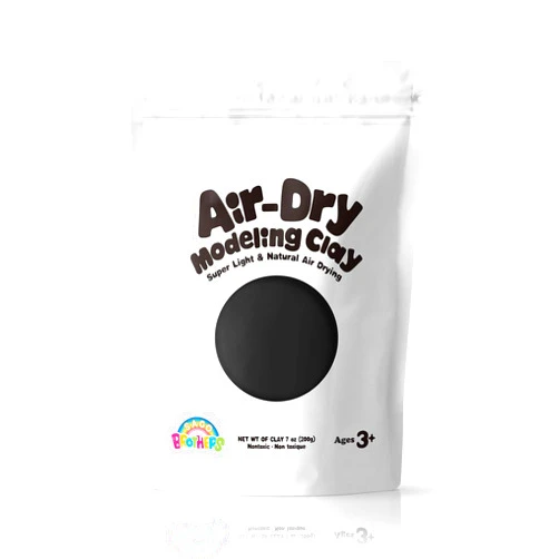 Sago Brothers Modeling Clay for Kids - Black,7 oz Molding Magic Clay for Kids Air Dry, Super Soft Clay for DIY Slime, Ultra Light Air Dry Modeling Clay for Toddlers Children Teens