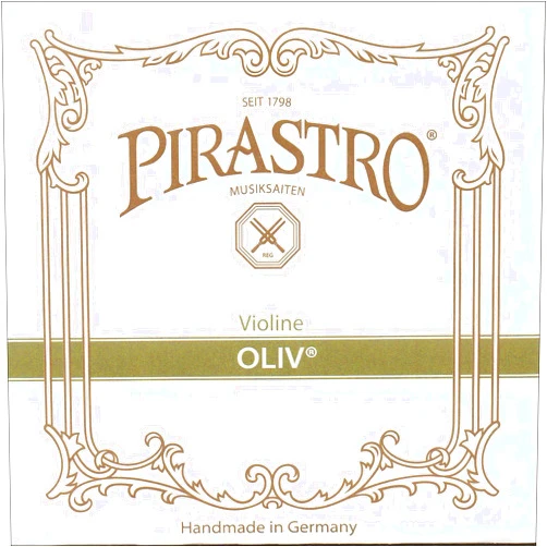 Pirastro Oliv 4/4 Violin E String - Medium Gauge - Gold-plated Steel - Loop End