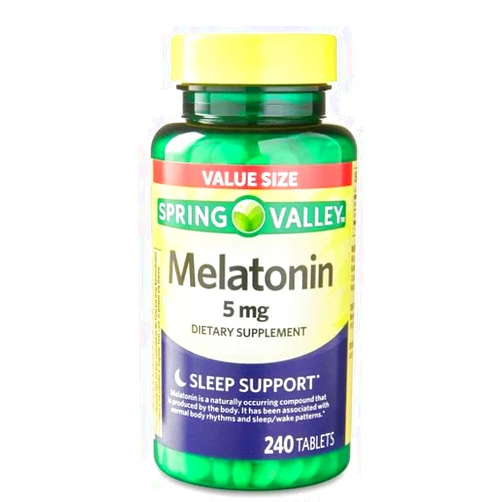 Generic Spring Valley Melatonin Tablets Dietary Supplement Value Size, 5 mg, 240 Count