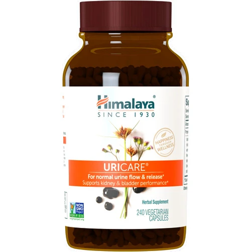 Himalaya UriCare Herbal Supplement, Kidney & Bladder Support, Urinary Tract & Urine Flow Support, Caffeine Free, Non-GMO, Gluten Free, Vegetarian, 240 Capsules, 60 Day Supply