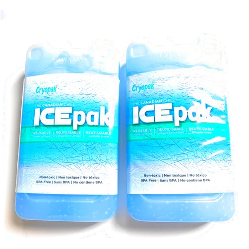 Cryopak Medium Size Hard Shell Ice Packs - Set of 2 Ice Packs - 7 Inches Tall X 4 Inches Wide X 1 Inches Deep - Perfect Ice Packs For Coolers - GREAT VALUE!