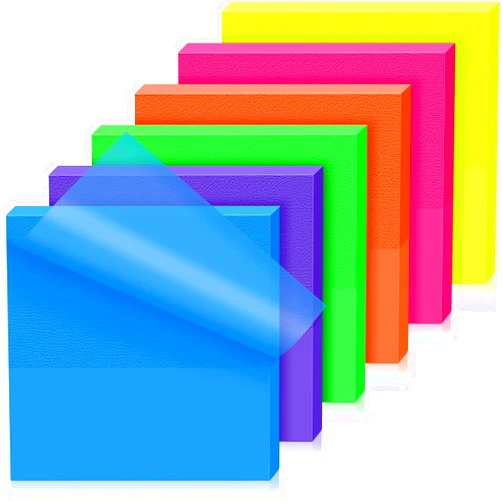Generic Transparent Sticky Notes, 3