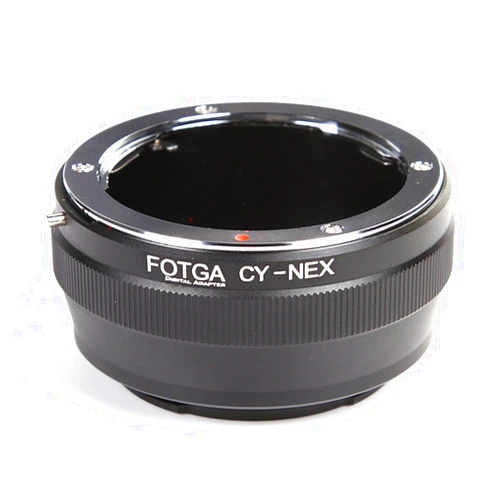 FocusFoto FOTGA Adapter Ring for Contax/Yashica C/Y CY Lens to S0NY E-Mount Mirrorless Camera NEX-5R 5T 6 NEX-7 a7 a7S a7R a7II a7SII a7RII a6500 a6300 a6000 a5100 a5000 a3500 FS700 VG30 VG900 PXW-FS7