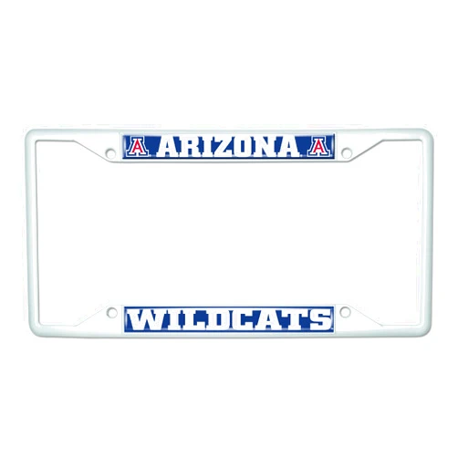 FANMATS 43505 University of Arizona Wildcats License Plate Frame - White – Easy Installation on Truck, SUV, Car - Ideal Gift for Die Hard NCAA Fan
