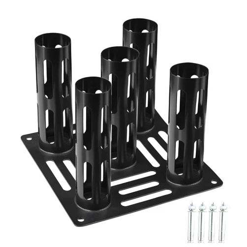 Generic Barbell Holder Floor Stand VerticalBarbell Holder Floor Stand Vertical, 2-inch Barbell, Dumbbell Holder, Weight Training Equipment Organizer，Curl Bars, Hex Bars, Trap Bars, Triceps bars, Holds 5 Bars