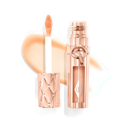Charlotte Tilbury Big Lip Plumpgasm Lip Gloss - Gift Set Essential - Hydrating Plumper with Hyaluronic Acid & Heat + Ice Technology - Perfect for Pairing with Makeup Favorites