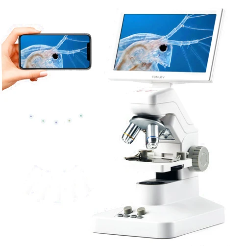 TOMLOV DM301 Pro Microscope for Kids Adults Students, Digital Microscope with 7
