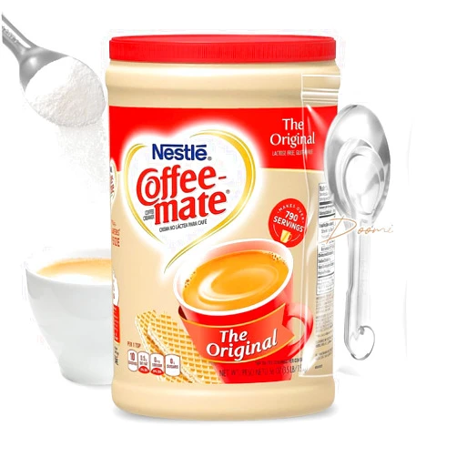 Doomi Coffee mate Original Powder Creamer, 56 oz Canister with Doomi Stainless Steel Measuring Spoons