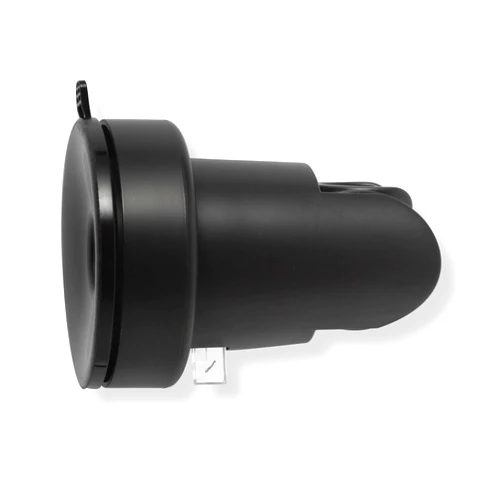 RIVOODS Handle held Shower Head Holder Suction Cup - Retachable - 5 Positions Adjustable - Bathroom Wall Mounted Shower Hose Holder - (Matte Black)