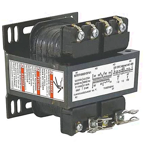 Square D Control Transformer, 100VA VA Rating, 240/480VAC Input Voltage, 120VAC Output Voltage - 1 Each