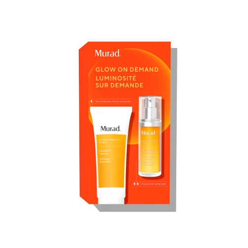 Murad Glow on Demand Value Set - 2-Piece Full-Size Set $127 Value - Essential-C Cleanser & Dark Spot Corrector