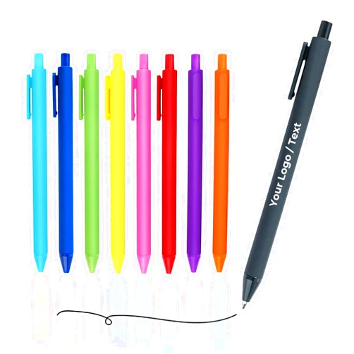Custom 101- Personalized Pens- Custom Pens- 100 Bulk Pack- Free Imprinted Personalized Pens with Name/Text/Logo- Ball Point Pen Black Ink- Great Promotional Items with Your Logo, HH-1113
