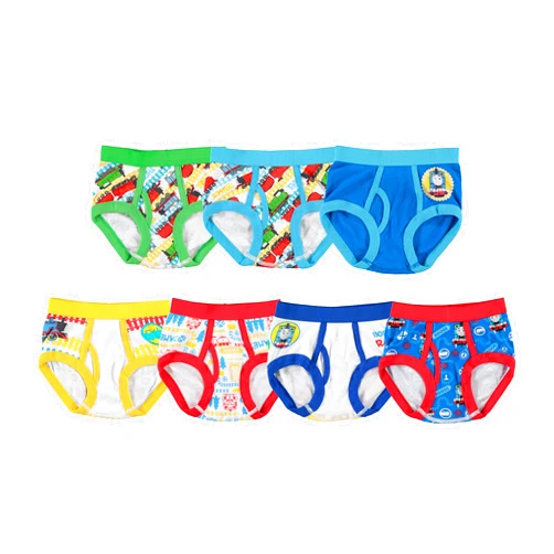 THOMAS & FRIENDS Boys' Toddler 7-Pack 100% Combed Cotton Briefs with Thomas The Tank, Percy and More in Sizes 2/3t and 4t