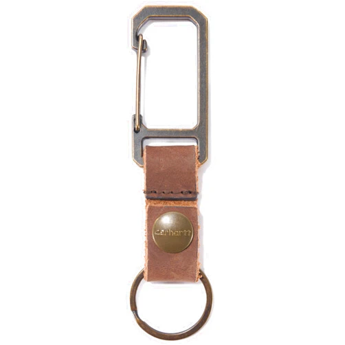 Carhartt Unisex Adult Durable Metal Key Keeper, Belt Loop Key Ring Holder with Self-Locking Metal Gate Clip for Car/Home Keys