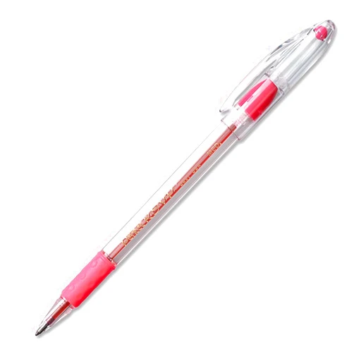 Pentel R.S.V.P. Ballpoint Pen, 1.0mm Medium Tip, Pink Ink, Box of 12 (BK91-P)
