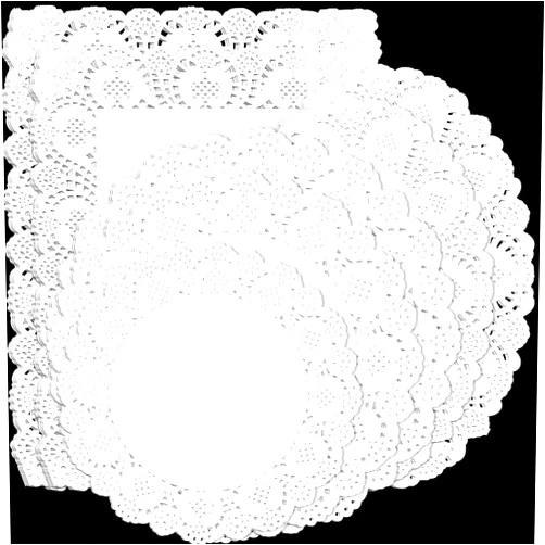 Aedida 350 Pcs Assorted Size White Paper Doilies Lace Doilies for Food Disposable Doilies Round Rectangle Oval Decorative Doilies Placemats for Table Wedding Birthday Cakes Desserts Food Decoration