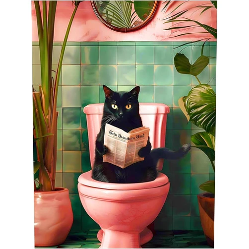 ARPADAMO Diamond Art Kits for Adults,5D Cat Diamond Painting DIY Black Cat Diamond Art Diamond Painting Kits for Adult,Round Full Drill Diamonds, Diamond Art Kits for Home Decor-12x16inch