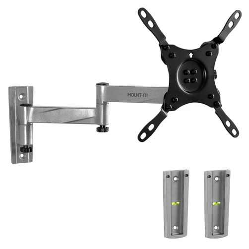 Mount-It! Locking RV TV Mount with Dual Wall Plates & Quick Release | Full Motion Rust-Resistant Aluminum Arm for Indoor & Outdoor Use in Camper, Trailer, RV | 13-42 Inch Screens, VESA 200 Compatible