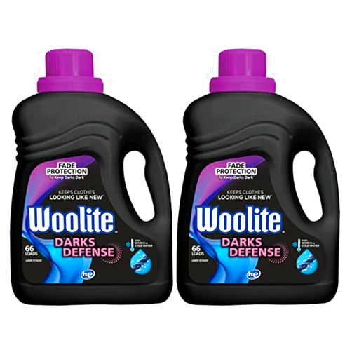 Woolite Darks Defense Liquid Laundry Detergent | 66 Loads | 100 Fl Oz | HE & Regular Compatible | Pack of 2