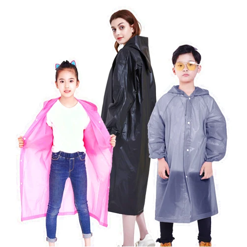 Makonus Rain Ponchos for Adult (1-Pack) and Kids (2-Pack) Disney World Travel Essentials Family Pack