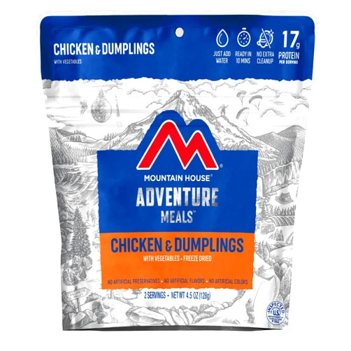 Mountain House Chicken & Dumplings | Freeze Dried Backpacking & Camping Food |2 Servings