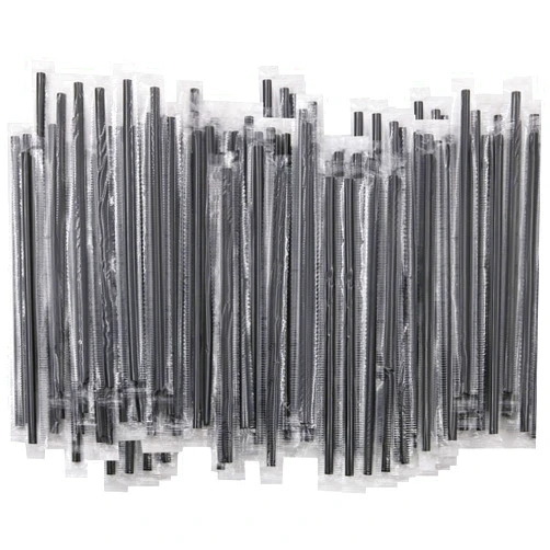 Rupert and Jeoffrey's Trading Co. Individually Wrapped Coffee Stirrers (Black, 500)