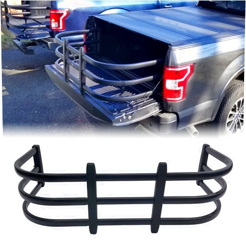 ACUNTCTO Truck Bed Extender, Universal Tailgate Extension Adjustable Aluminum Retractable Tailgate Extender for F-150 Tundra GMC Ram