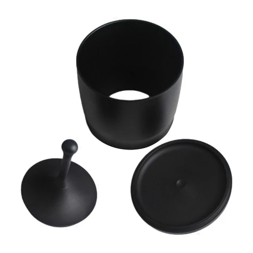 MagiDeal Anti Flying Dust Powder Cup Dosing Cup 58mm Espresso Machine Accessory Feeder Part Espresso Dosing Cup Dosing Rings Press, black