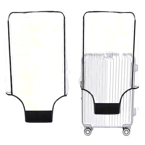 TEYUN Clear PVC Suitcase Cover Protectors, Protective Luggage Cover for Travel (22 inch)